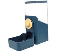 LOLIPPYY Automatic Pet Feeder Small Hanging Feeder Deep Sea Blue Food Dispenser for Rabbits Guinea Pigs Hamsters and Cats