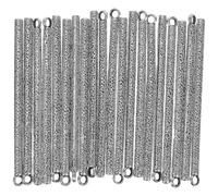 LOLIPPYY Bar Charms Pendants Zinc Alloy Long Vertical Bar Charms Silver Vintage Elegant Aesthetic DIY Jewelry Making Supplies for Necklaces and Wind Chimes