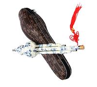 LOLIPPYY Beginner Cucurbit Flute Instrument with Imitation Horn Blue White Porcelain Pattern Traditional Chinese Style Lightweight for Practice and Performance in B Key