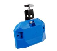 LOLIPPYY Blue Tri-sided Cowbell Percussion Accessory for Drum Set, Plastic Music Instrument Part with Double-tone Cow Bell, Suitable for Band and Orchestra Accompaniment