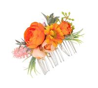 LOLIPPYY Boho Handmade Artificial Flower Bridal Hair Side Combs Lightweight Floral Headpiece for Women Weddings Photography Props Comfortable and Flexible Design