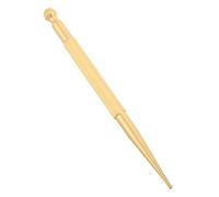 LOLIPPYY Brass Acupressure Massage Stick 1 Piece Facial and Foot Reflexology Tool for Unisex Muscle Relaxation and Therapy