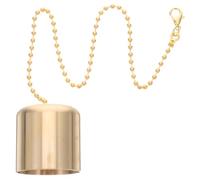 LOLIPPYY Brass Candle Snuffer Extinguisher Tool with Chain Multipurpose Flame Control Cap for Oil Lamps Wine Bottle Candles Metal Fire Extinguisher Accessory