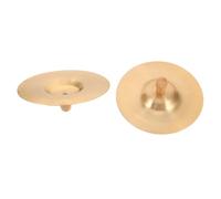 LOLIPPYY Brass Finger Cymbals Mini Percussion Instrument for Copper Rubbing Sharp Bright Tones Orff Education Approved Belly Dance Accessories for Practice and Party
