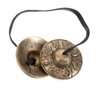 LOLIPPYY Brass Tingsha Bells for Meditation Tibetan Meditation Chimes Mindfulness Sound Cymbals for Relaxation and Tai Chi