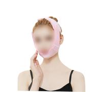 LOLIPPYY Breathable Face Lifting Band Masseter Muscle Strap for Women Chin Support Slimming V Shaped Design Soft Durable Comfortable for Sleep and Skin Firming Pink