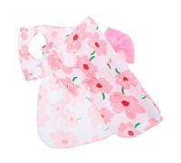 LOLIPPYY Breathable Floral Dog Dress for Small Breeds Lightweight Summer Pet Dress Easy to Wear Cool Puppy Outfit for Dachshunds and Small Dogs Stylish Garden Party Apparel