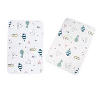 LOLIPPYY Breathable Pet Pee Pad Non-slip Silicone Particle Urinal Mat with Cartoon Hippocampal Kingdom Print for Dogs Super Absorbent Protection Against Odor and Fur