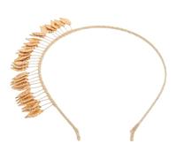 LOLIPPYY Bridal Headband for Women Wedding Accessories Decorative Hairband with Classic Leaf Design Elegant Prom and Party Hair Decoration Unique Eye-catching Headpiece for Brides and