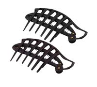 LOLIPPYY Bun Maker Hair Disk Styling Tool 2pcs Black Quick Hair Tool for Women Girls Messy Bun Updo