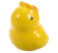 LOLIPPYY Cartoon Duck Toothbrush Holder Ceramic Brush Organizer Modern Bathroom Decor Space-Saving Toothbrush Stand Boys and Girls-Friendly