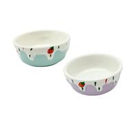 LOLIPPYY Ceramic Hamster Feeder Basin Pet Food Bowl - Non-Slip Heavy-Duty Ceramic Feeding Dish with Ergonomic Tilt Design for Comfortable Daily Use by Hamsters Gerbils and Hedgehogs