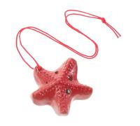 LOLIPPYY Ceramic Ocarina C Key Six-hole Star Shape Flute for Students Traditional Wind Instrument with Smooth Rich Tone for Music Education and Parties