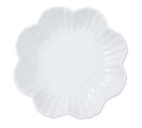 LOLIPPYY Ceramic Salad Plate Flower Design Serving Plate for Adults Multifunctional Food Dish Smooth Polished Surface Elegant Floral Dinnerware for Parties and BBQ