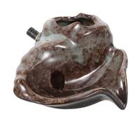 LOLIPPYY Ceramic Tabletop Water Fountain with Shaped Spout Garden Waterfall Decor for Fish Aquarium Indoor Outdoor Feature Versatile Eco Friendly Planter Jar