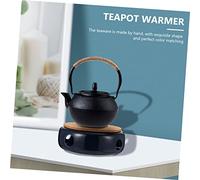 LOLIPPYY Ceramic Teapot Warmer Candle Holder for Teapot Heating Base Blue Hollow Design for Home Office Tea Heater with Decorative Function