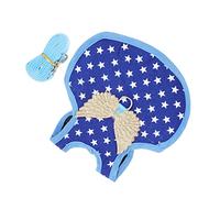 LOLIPPYY Chicken Harness Adjustable Vest with Leash Blue Star Pattern Small Size Autumn Winter Hen Rooster Costume for Poultry Pets
