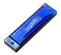 LOLIPPYY Children’s 10-hole 20-note Harmonica in Blue for Beginners, Key of C, Kids’ Musical Toy for Early Education and Music Learning
