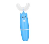 LOLIPPYY Children's U-Shaped Electric Toothbrush Soft Bristles, Blue, Safe for Whole Mouth Cleaning, Suitable for Boys and Girls Ages 3-8, Household Boys and Girls Oral Care