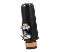 LOLIPPYY Clarinet Mouthpiece Kit with Ligature and Cap Black Woodwind Instrument Parts for Clarinets Protective Enhancing Sound Clarity and Tone Suitable for Beginners and Professionals