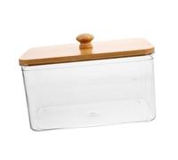 LOLIPPYY Clear Laundry Sheet Holder with Lid Pet Laundry Pod Container for Dryer Sheets Powder and Accessories Transparent Organizer for Room Storage 7.20 X 4.88 X 4.72 in