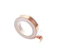 LOLIPPYY Copper Foil Tape for Guitar Pickup Accessories Single Side Conductive Adhesive Emi Shielding Noise Reduction Tape Heat-resistant Strong Adhesion for Electronic Repair