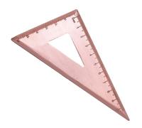 LOLIPPYY Copper Triangle Ruler Drafting Triangle Measuring Tool for Students and Office Use Accurate Right Angle Clamp Scale Stationery