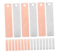 LOLIPPYY Copper Zinc Anode Sheet Strip for Fruit Battery Science Experiment Copper and Zinc Battery Materials for DIY Crafts and Educational Hands Learning