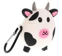 LOLIPPYY Cow Earbuds Case Silicone Protective Cover for Generation Soft Shell Earpieces Protector with Charging Cute Cartoon Design for Wireless Earbud Safety and Decoration Random Color
