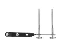 LOLIPPYY Cowbell Mount Holder Bracket Metal Percussion Instrument Accessories for Drum Extended Double Rod Suitable for Cowbell and Jam Blocks for Jazz Drum Stands and Cymbal Attachment