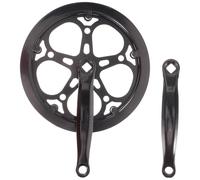 LOLIPPYY Crankset Arm and Material 52t Teeth with Length Iron 170mm Crank Single Speed Replacement Accessories Easy to Install Single Ring Bike