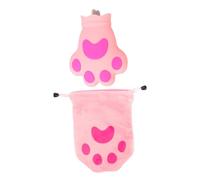 LOLIPPYY Creative Cat Paw Silicone Ice Bag Pink Summer Cooling Ice Pouch Reusable Hot and Cold Pack for Travel and Outdoor Use