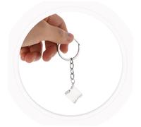 LOLIPPYY Creative Transparent Resin Ice Cube Keychain Key Ring Pendant for Car Bag Decoration Lightweight Fashionable Accessory