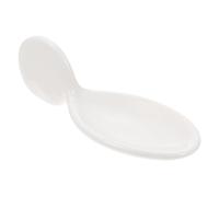 LOLIPPYY Creative White Ceramic Caviar Spoon and Saucer Spoon Set with Chopstick Holder for Molecular Cuisine and Fine Dining Tableware