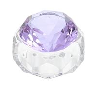 LOLIPPYY Crystal Cup Nail Art Manicure Cup Lid for Mixing Powder and Fluid Octagonal Shape for Nail Accessories and Manicure Supplies