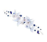LOLIPPYY Crystal Rhinestone Butterfly Headband for Bride Ancient Style Pearl Hairpiece with Secure Fit Comfortable Wedding Hair Accessory for Bridal Hairstyles and Party Celebrations