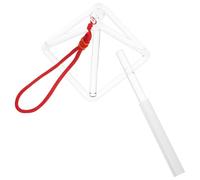 LOLIPPYY Crystal Singing Pyramid Musical Instrument with Mallet 5-Inch Quartz Percussion Stand for Healing Meditation Yoga Mindfulness and Home Sound Therapy Decor