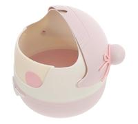 LOLIPPYY Cute Mini Trash Can with Lid Cartoon Design Small Desktop Waste Bin for Home Kitchen Office Moderate Capacity Sturdy Construction Easy to Clean Tabletop Garbage Container