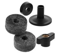 LOLIPPYY Cymbal Stand Accessories Kit Includes Plastic Sleeves Felt Washers and Mounting Screws for Drummers Essential Drum Set Repair Parts and Protection