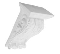 LOLIPPYY Decorative Corner Moulding for Home Living Room Decoration, Lightweight PU Material, White, European Style, Carved Applique for Wall and Furniture Decor