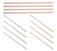 LOLIPPYY Decorative Wood Bead Trim 12Pcs 16 Inch Half Round Unfinished Moulding for Furniture Shelf Door Window Edge DIY Craft