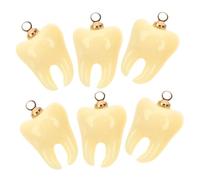 LOLIPPYY Delicate Teeth Charms and Tooth Charm Resin Accessories for DIY Jewelry Making, Novelty Small Baubles Craft Materials Suitable for Necklace Making and Arts and Crafts