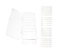 LOLIPPYY Desk Cable Organizer Box with Compartments and Cover Large Capacity Wire Storage Bin with Silicone Wire Ties for Cord Management and Dust Protection Desk