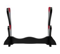 LOLIPPYY Desktop Wooden Flute Stand Two-tier Flute Holder Storage Rack for Wind Instruments Display Suitable for Household and Music Studio Use