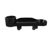 LOLIPPYY Detachable Portable Walker Food Tray Black Plastic Senior Walker Tray Attachment with Cup Holder and Phone Stand for Adults and Seniors Convenience