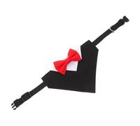 LOLIPPYY Dog Bandana Small Red Triangle Drool Bib Adjustable Pet Scarf Neckerchief for Puppies Cats and Small Dogs Holiday Party Accessory