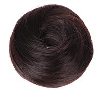 LOLIPPYY Donut Bun Wig Hairpiece Synthetic Hair Bun Rope Deep Brown Ponytail Chignon Hair Extension for Women Vintage Updo Traditional Hairstyle