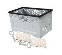 LOLIPPYY Double Din Car Stereo Radio Mounting Bracket Kit with Metal Frame and Screw Accessories Secure and Easy to Install Dash Mounting Cage for Vehicle Models