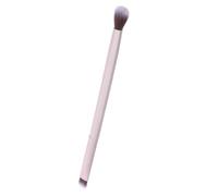 LOLIPPYY Double Ended Cosmetic Brush for Eyeshadow and Eyebrows Aluminium Handle and Fiber Bristles Suitable for Professional Use Creating A Natural Makeup Look for Ladies