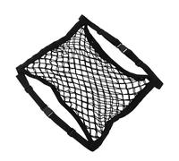 LOLIPPYY Double Layer Front Seat Car Organizer Net Pocket Elastic Automotive Storage Mesh for Interior Easy Installation Cargo Organizer for Front Passenger Seat
